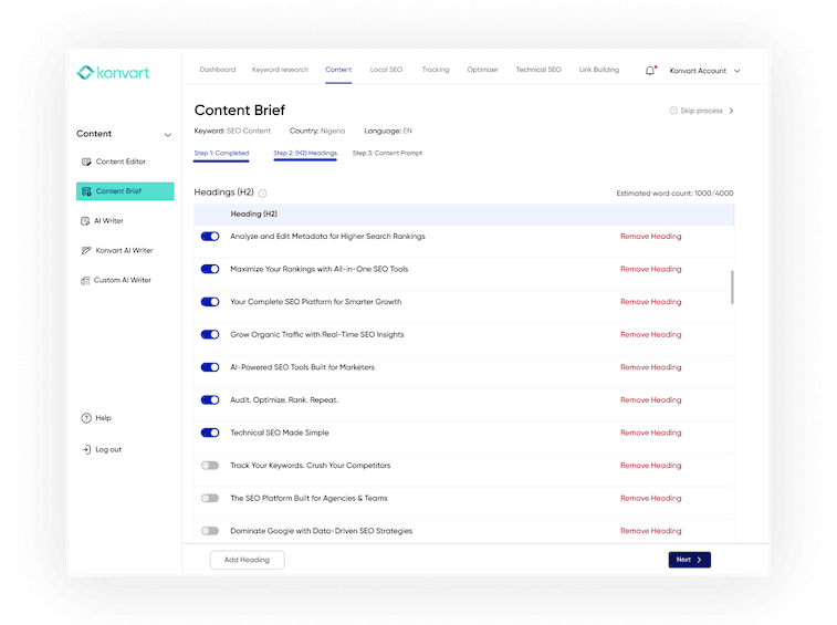 Konvart AI Writer