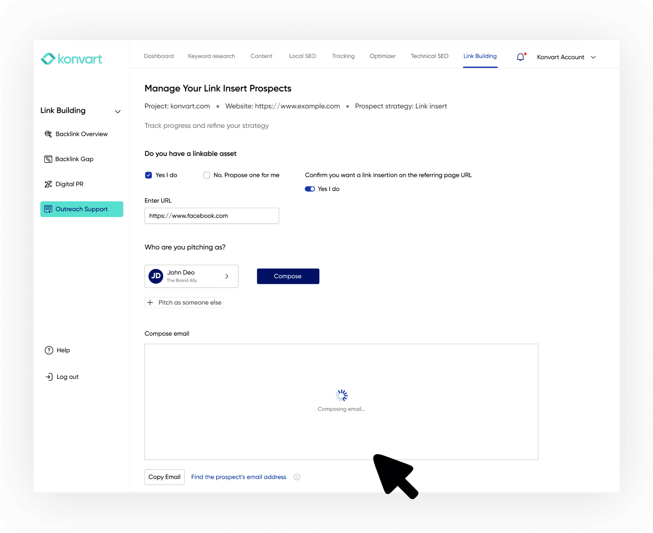 First AI-Driven Link Acquisition Tool 