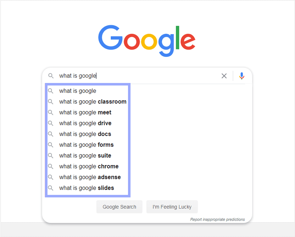 Google search