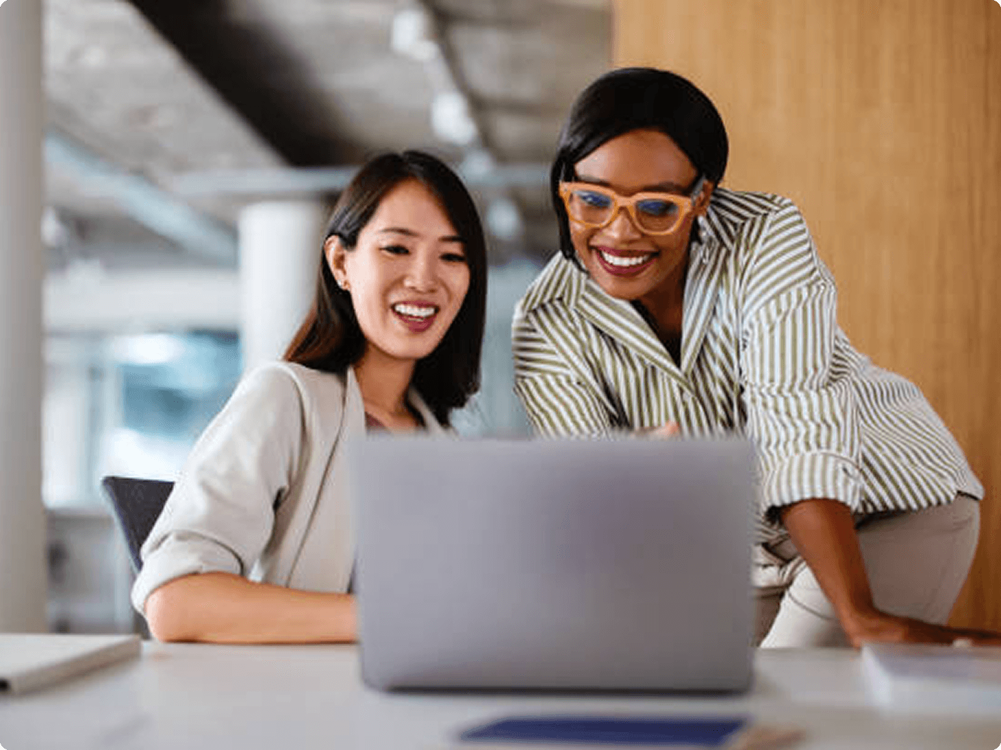 Handshake in office illustration