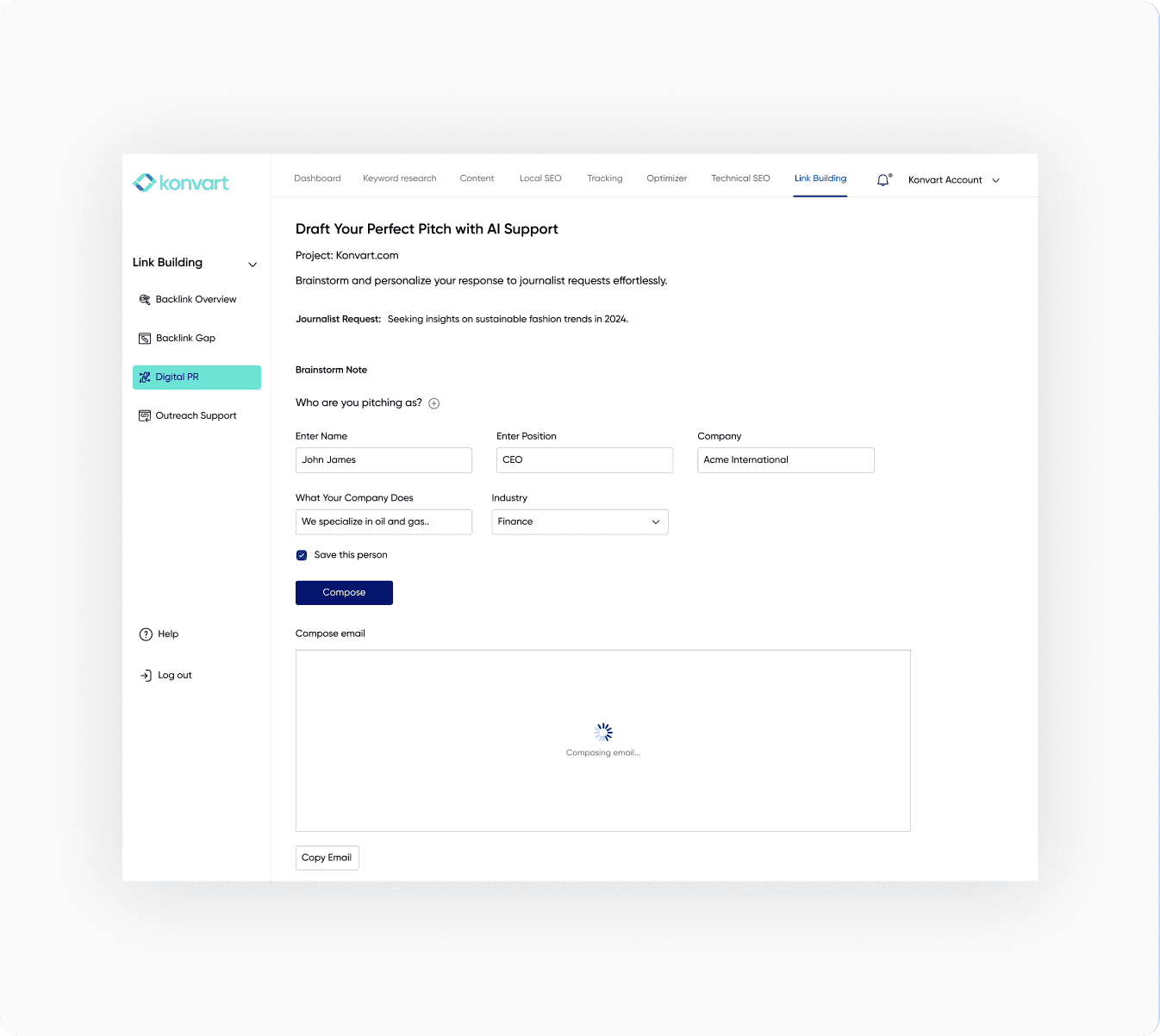 Technical audit result